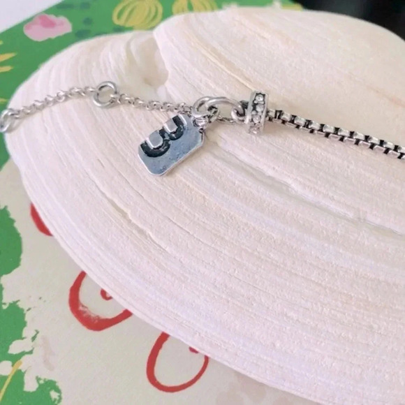 Marlyn Schiff Adjustable Silver Toned Rhinestone Bracelet - Picture 3 of 6